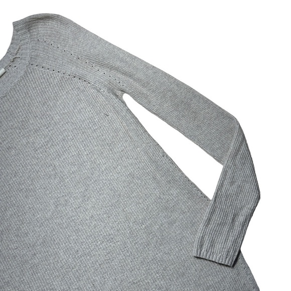 Moth Anthropologie Cream Long Sleeve Knit Hi-Low Tunic Pullover US XS - Picture 3 of 9